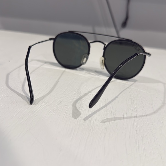 Black ROUND DOUBLE BRIDGE ray ban - Picture 4 of 5